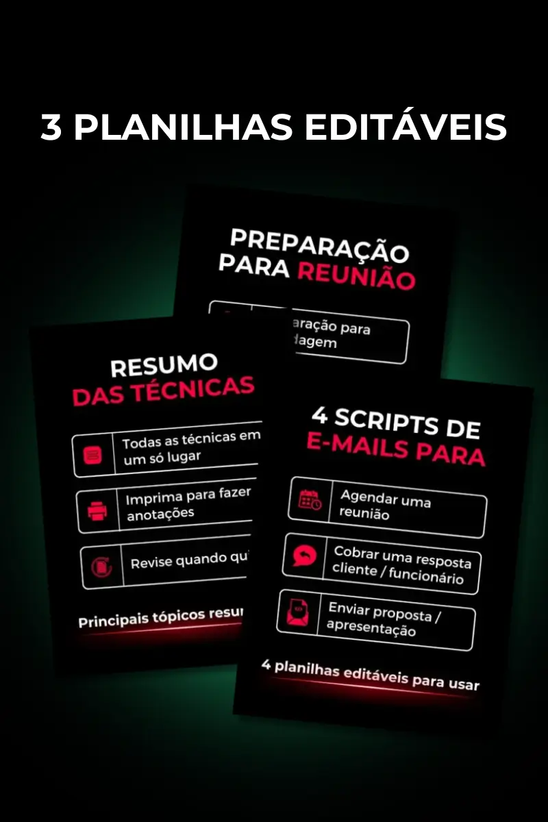 Planilhas editáveis para facilitar sua rotina